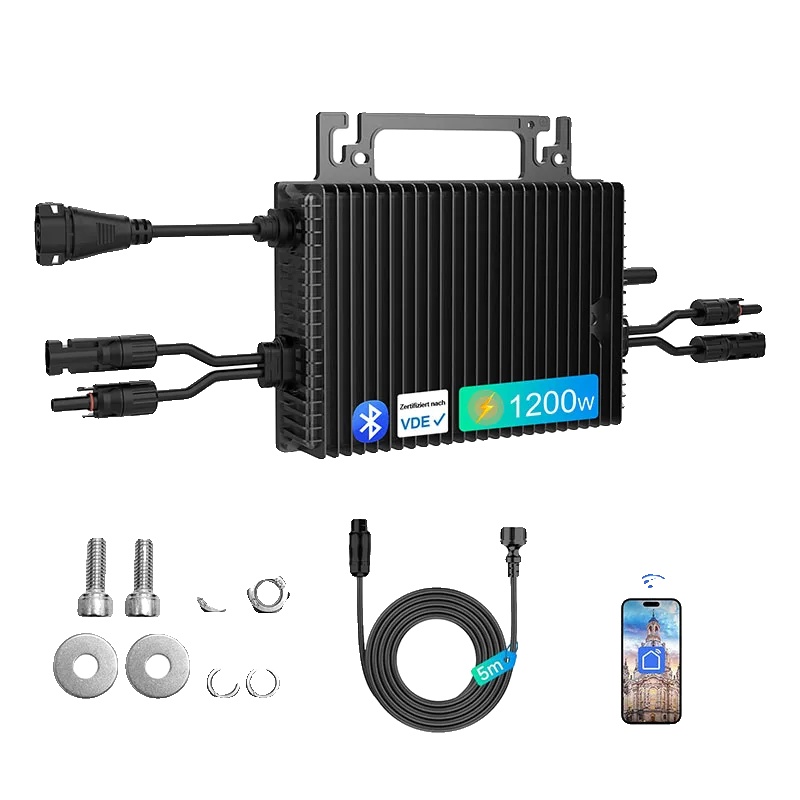 Mikro-wechselrichter, Wifi-kompatibilität, Effizientes Energiemanagement, 1200w, 190-270v, 16-60v