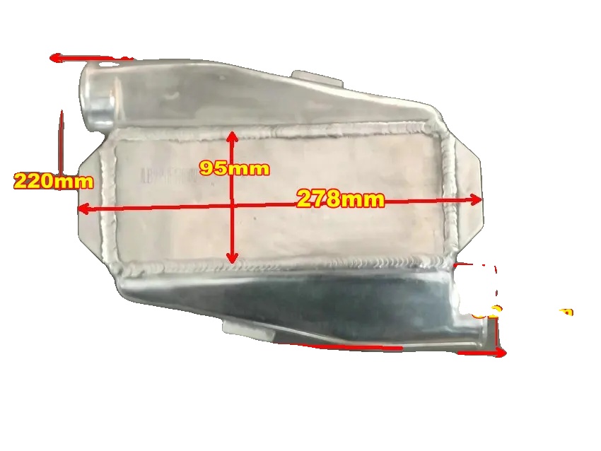 Universeller Aluminium-intercooler, 235 Mm X 95 Mm Kernmaß, 63 Mm Einlass/auslass, Leichtes Design