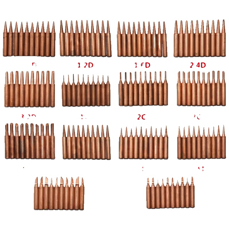 Lötspitze, Kupfermaterial, Bleifreies Design, 10pcs 2.4d