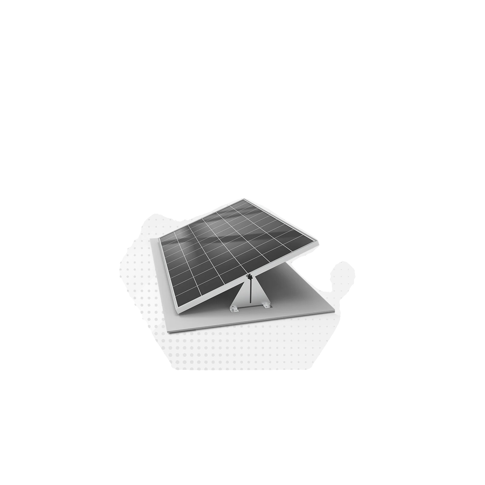 Solarmodulhalterung, Verstellbare Neigung, Langlebige Konstruktion, 240x195x43mm