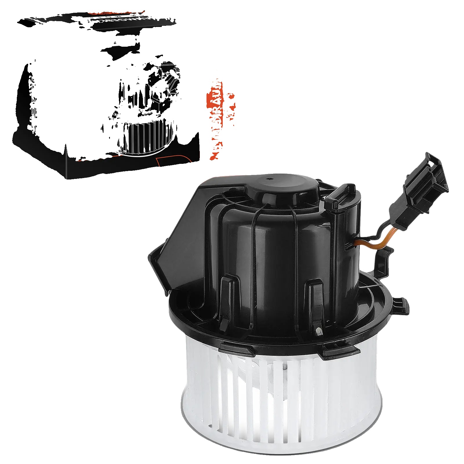 Innengebläse, Durchmesser 132,5 Mm, Spannung 12 V, Nennleistung 204 W, 2 Anschlusskontakte, Im Uhrzeigersinn Drehend