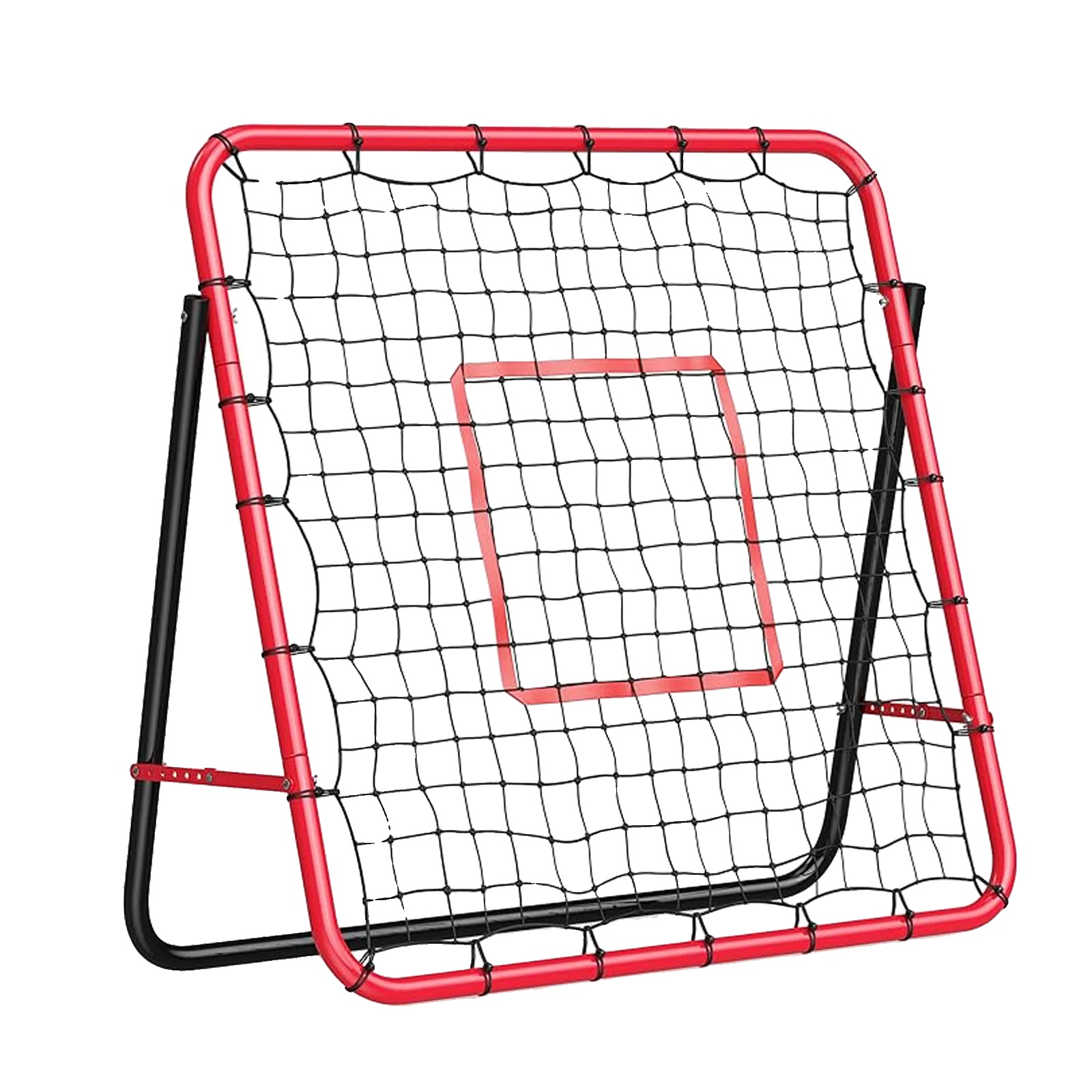 Rebounder-netz, 4 X 4 Fuß, Verstellbares Design, Stabiler Stahlrahmen, Hochwertiges Nylon-mesh, Multi-sport-kompatibilität