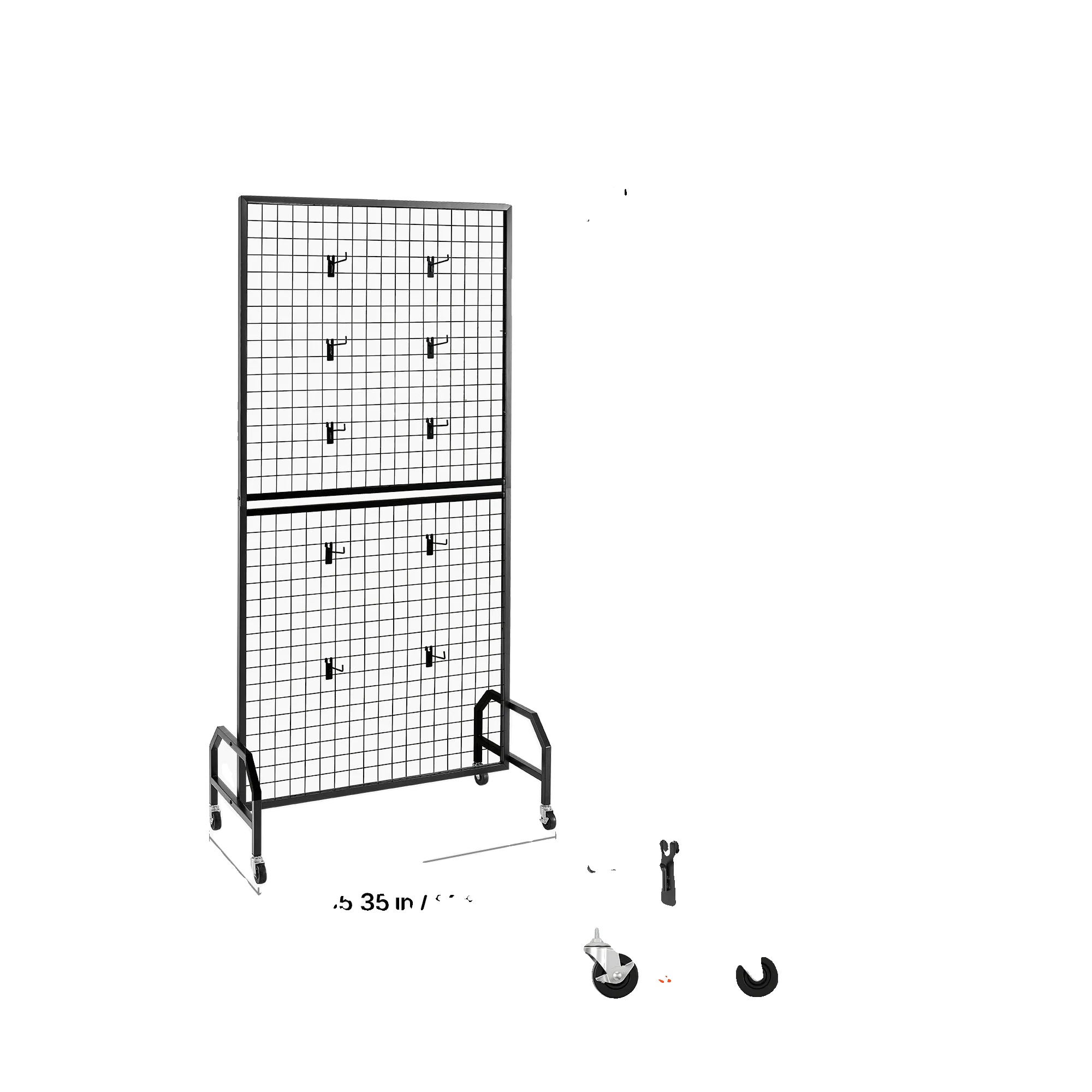 Präsentationsregal, Tragbares Design, Vielseitige Verwendung, 70-80 Zoll 2 Packs