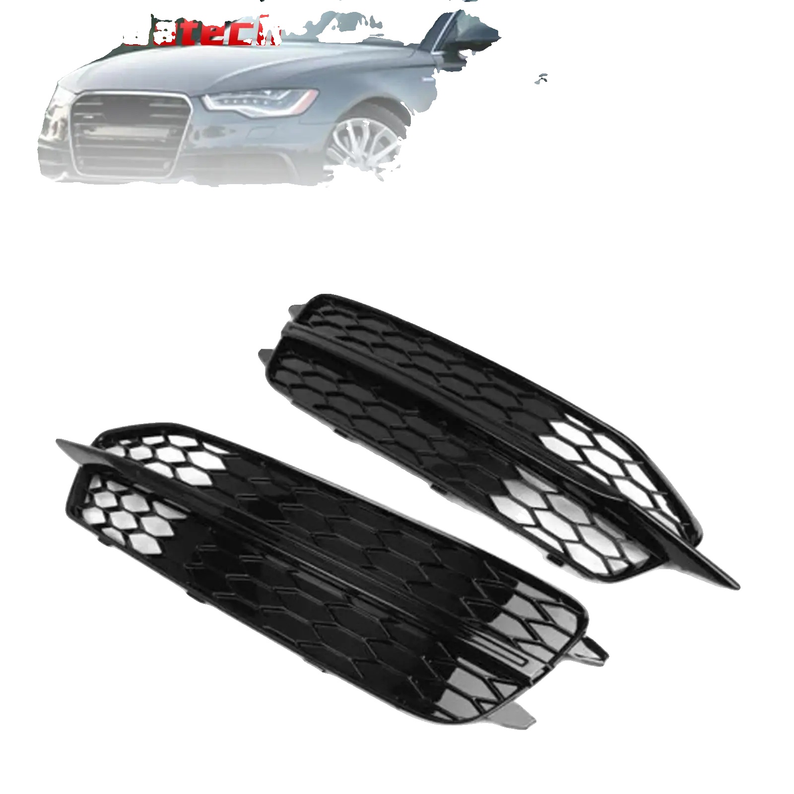 Nebelscheinwerfergitter, Kunststoffmaterial, Passt Für Audi A6 C7 S-line 2012-2014, Direkter Ersatz, Linke Teilenummer: 4g0807681d, Rechte