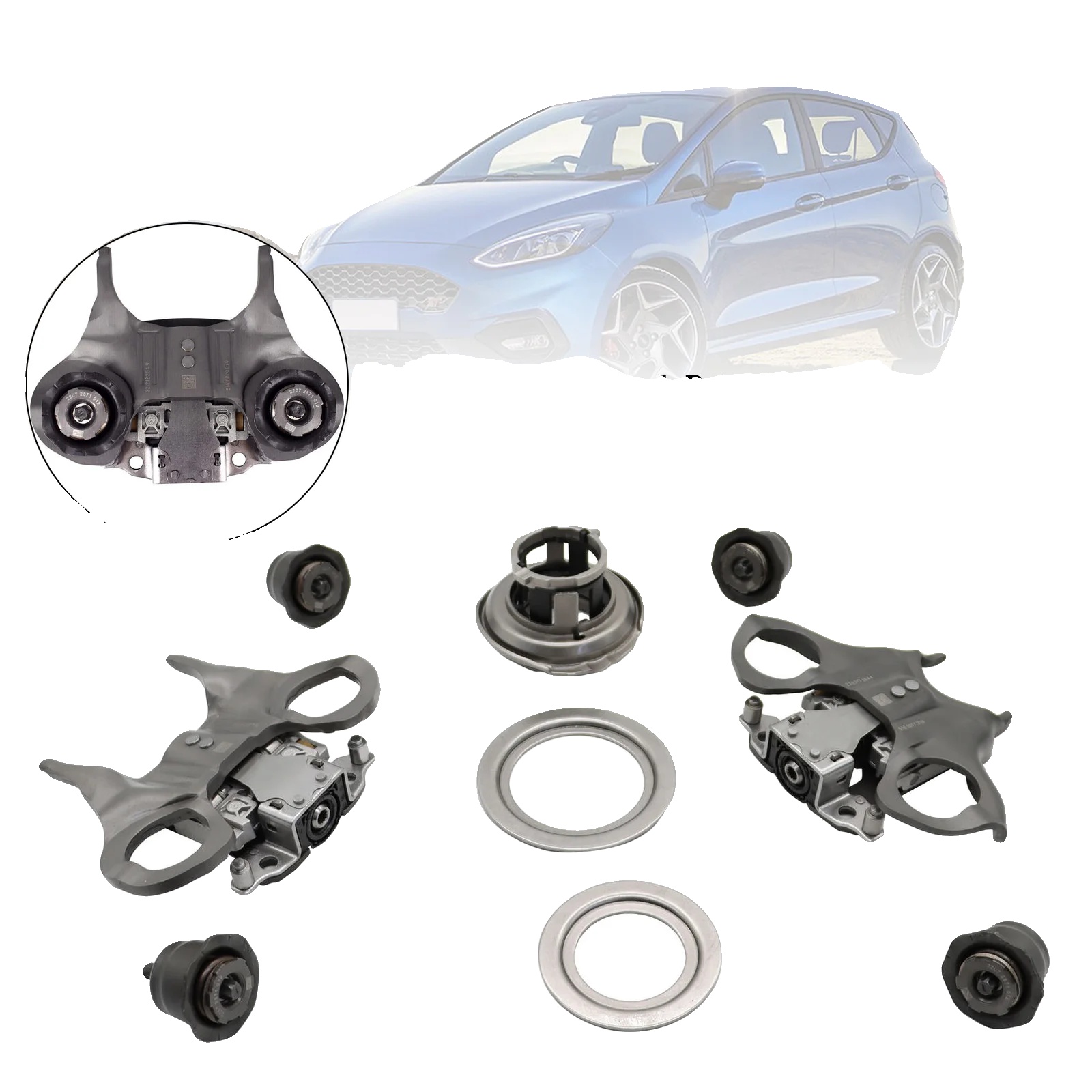 Kupplungsbetätigungshebel- Und Lagerkit, Metall, Kompatibel Mit Ford Fiesta 2012-2019, Kompatibel Mit Ford Focus 2011-heute, Kompatibel Mit Ford C-max