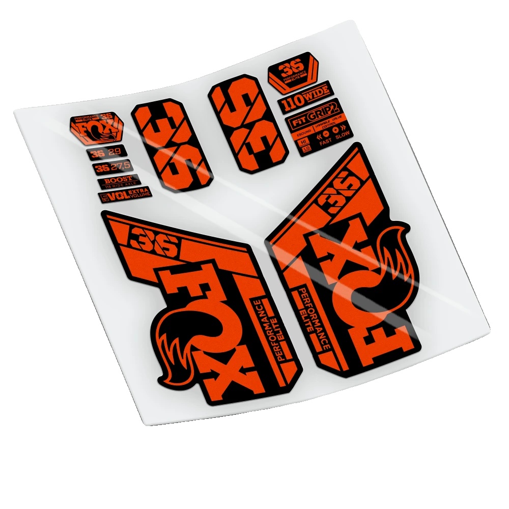 Aufkleber, Langlebiges Vinyl, Einfache Anwendung, Orange Rot