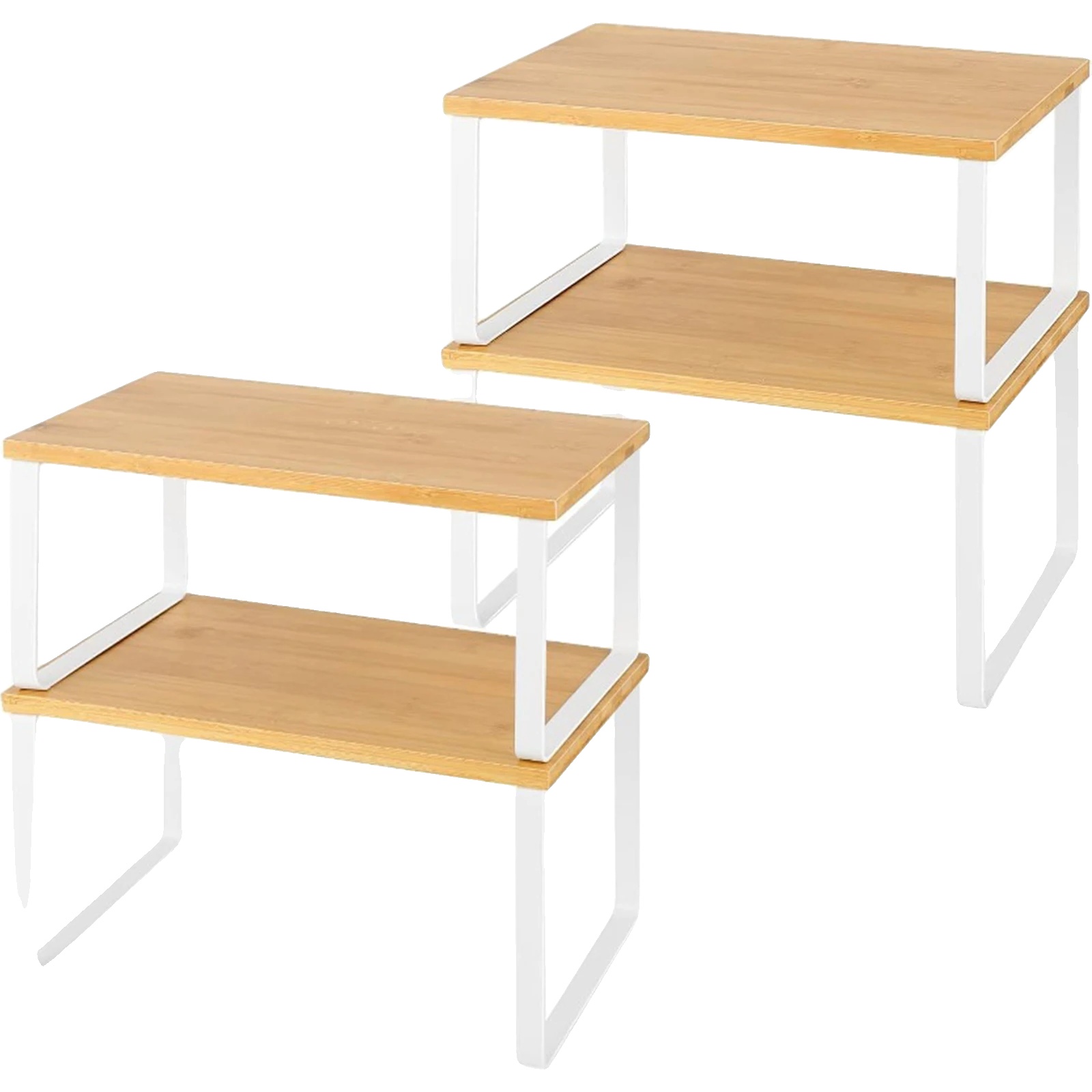 Küchenorganizer, Stapelbares Design, Vielseitige Aufbewahrung, 2pcs
