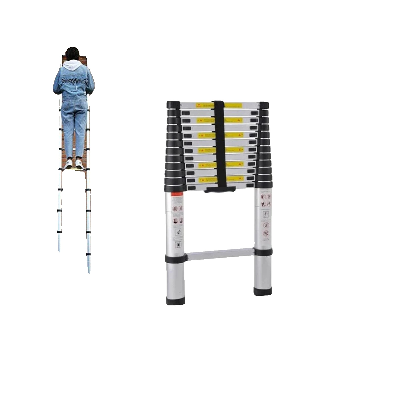 Teleskopleiter, Leicht, Hohe Tragfähigkeit, 3.8 M 12.5ft