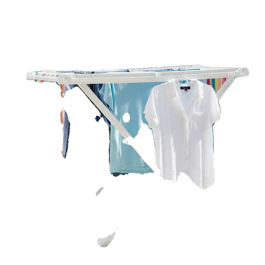 Wäscheständer, Faltbares Design, Multifunktionale Nutzung, Weiß