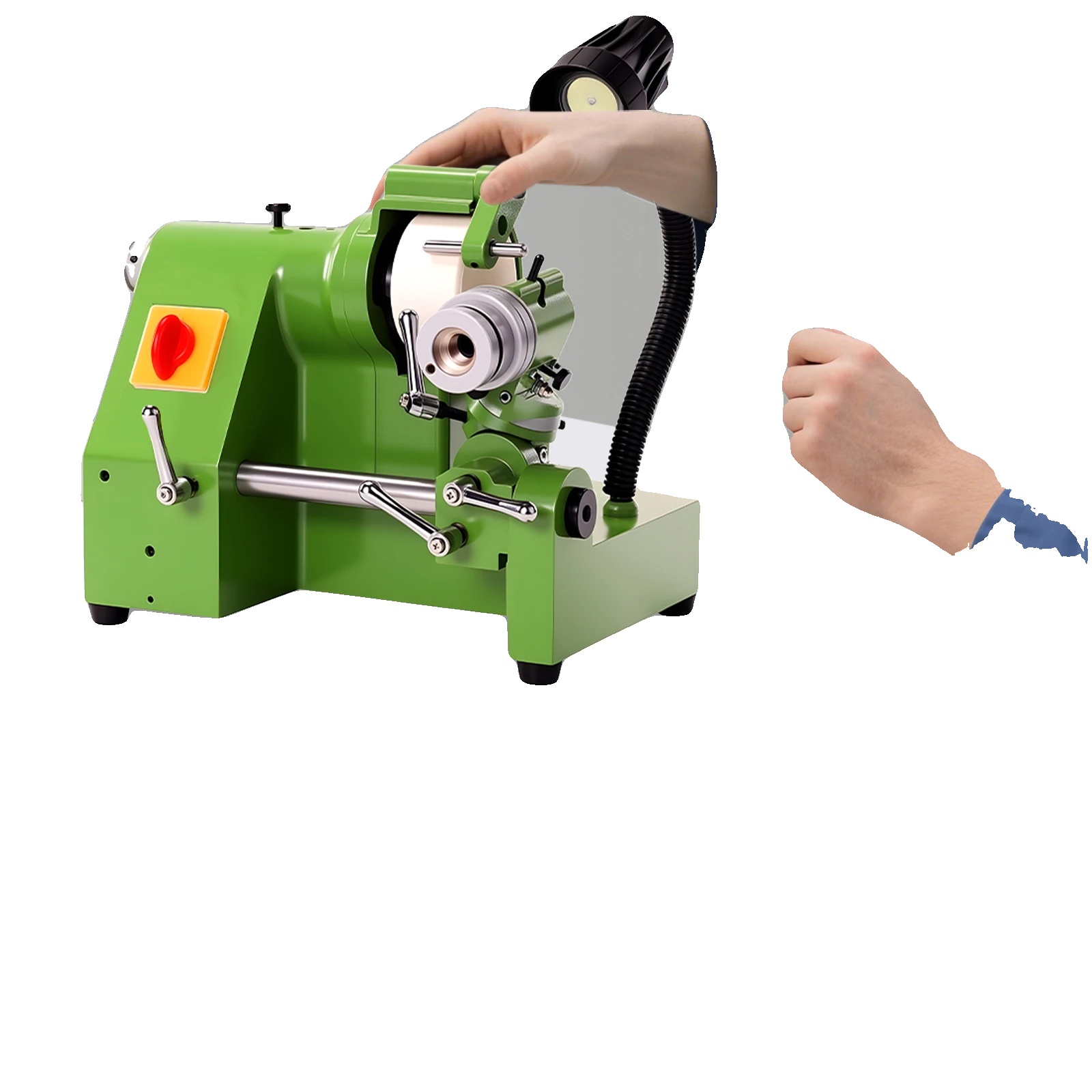 Universeller Schleifmaschine, Premium-gusseisen, 25mm Kompatibilität, Verstellbare Knöpfe, Benutzerfreundliche Bedienung, Kompaktes Design