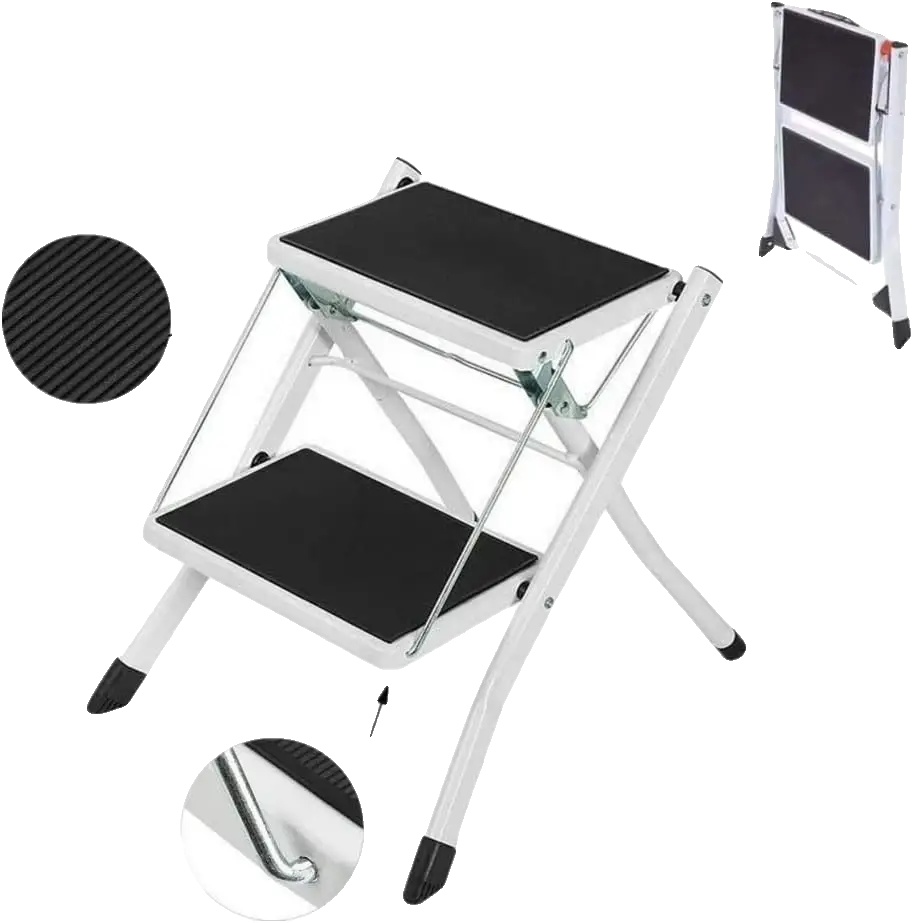 Leiter, 2 Stufen, Rutschfestes Design, 2-stufen-hocker