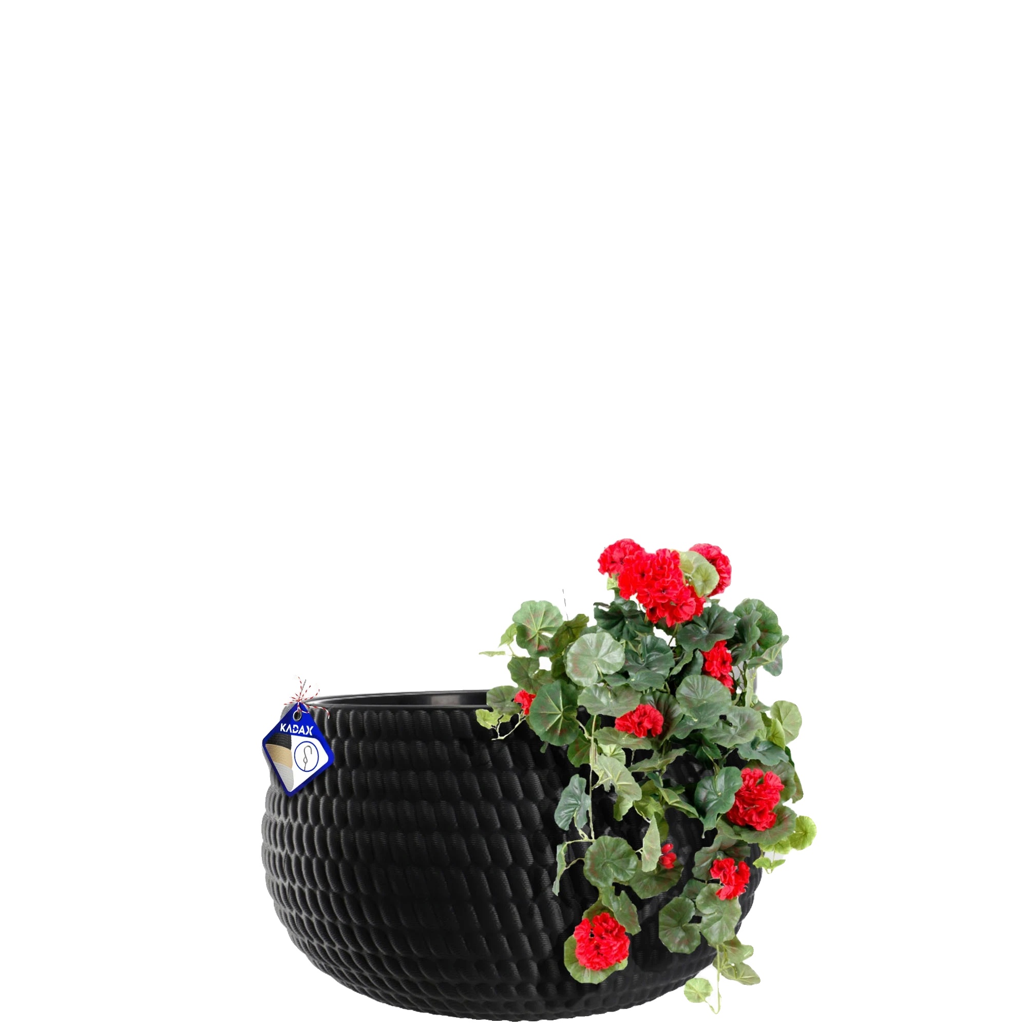 Hängender Blumentopf, Stilvolles Design, Platzsparend, Dunkelgrau