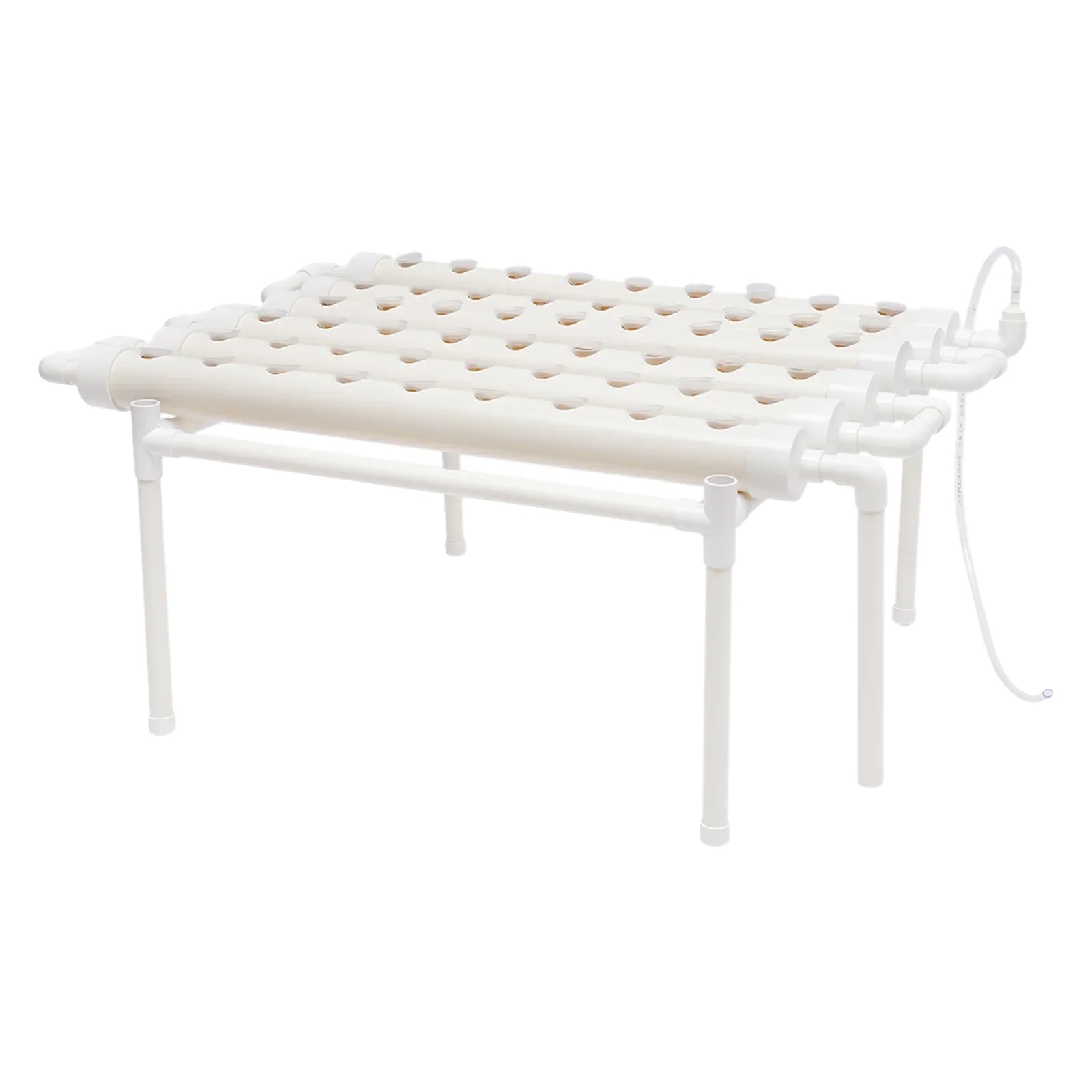 Hydroponisches Anbausystem, 54 Pflanzlöcher, Indoor-garten-kit, Weiss