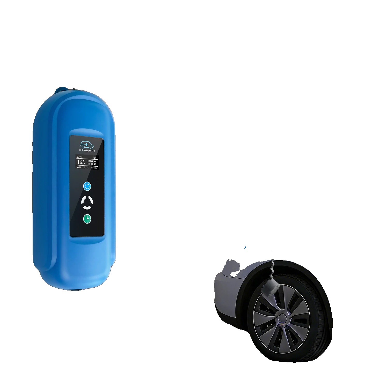 Ev-ladegerät, Typ 2 Stecker, Einstellbarer Strom, Typ2