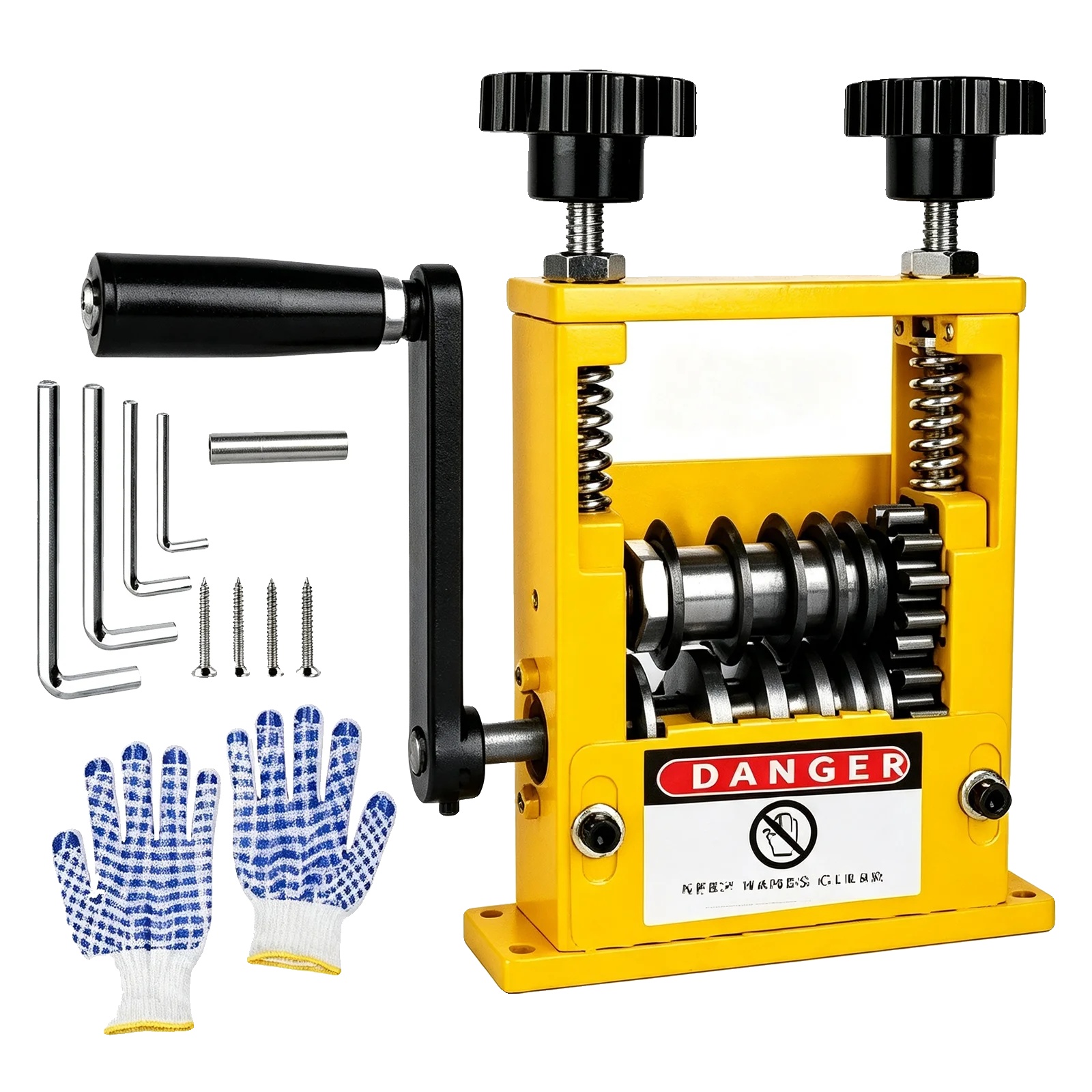 Drahtabisoliermaschine, Dualbetrieb, Kompaktes Design, Gelb