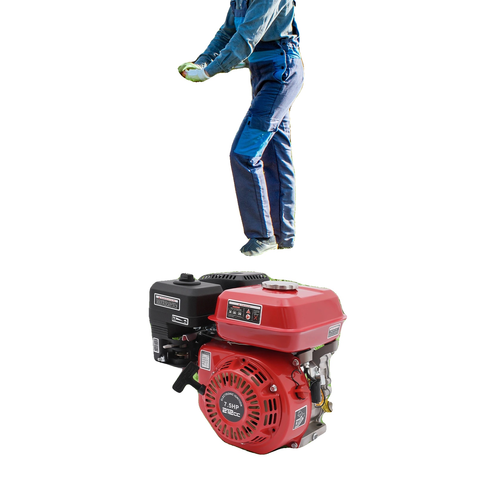 Tragbarer Generator, 4000w Leistungsabgabe, 4-takt-motor, Kraftstofftankinhalt 3,6l, Abmessungen 36,231,333 Cm, Motorhubraum 212cc