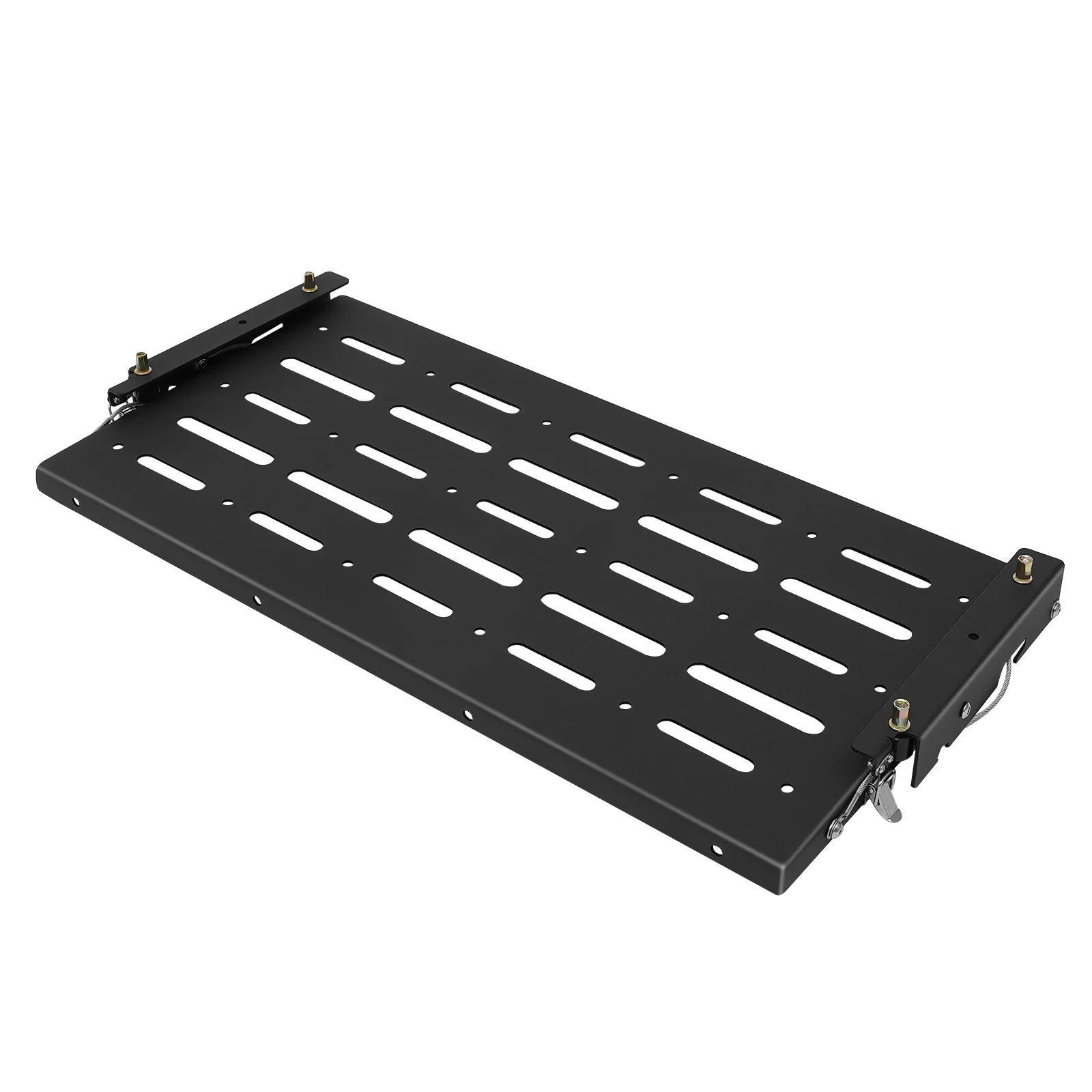 Heckklapptisch, Langlebiger Stahl, Platzsparendes Faltbares Design, Schwarz