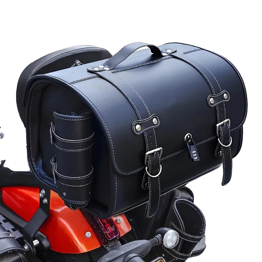 Motorrad-heckbox, Große Kapazität, Wasserdichtes Design, Schwarz