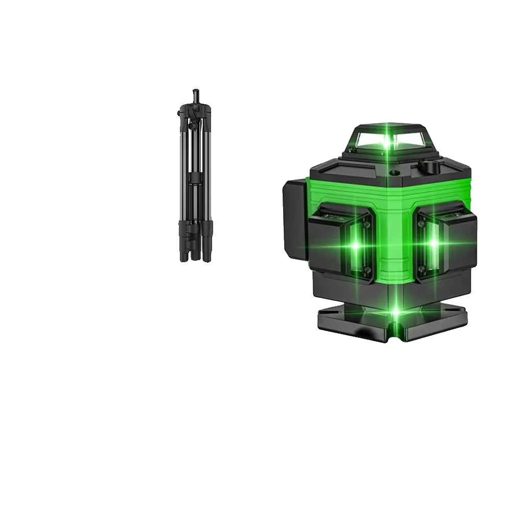 Laser-niveau, Selbstnivellierende Funktion, 3 X 360 Linienprojektion, 16line Kunststoffbox+mit Stativ