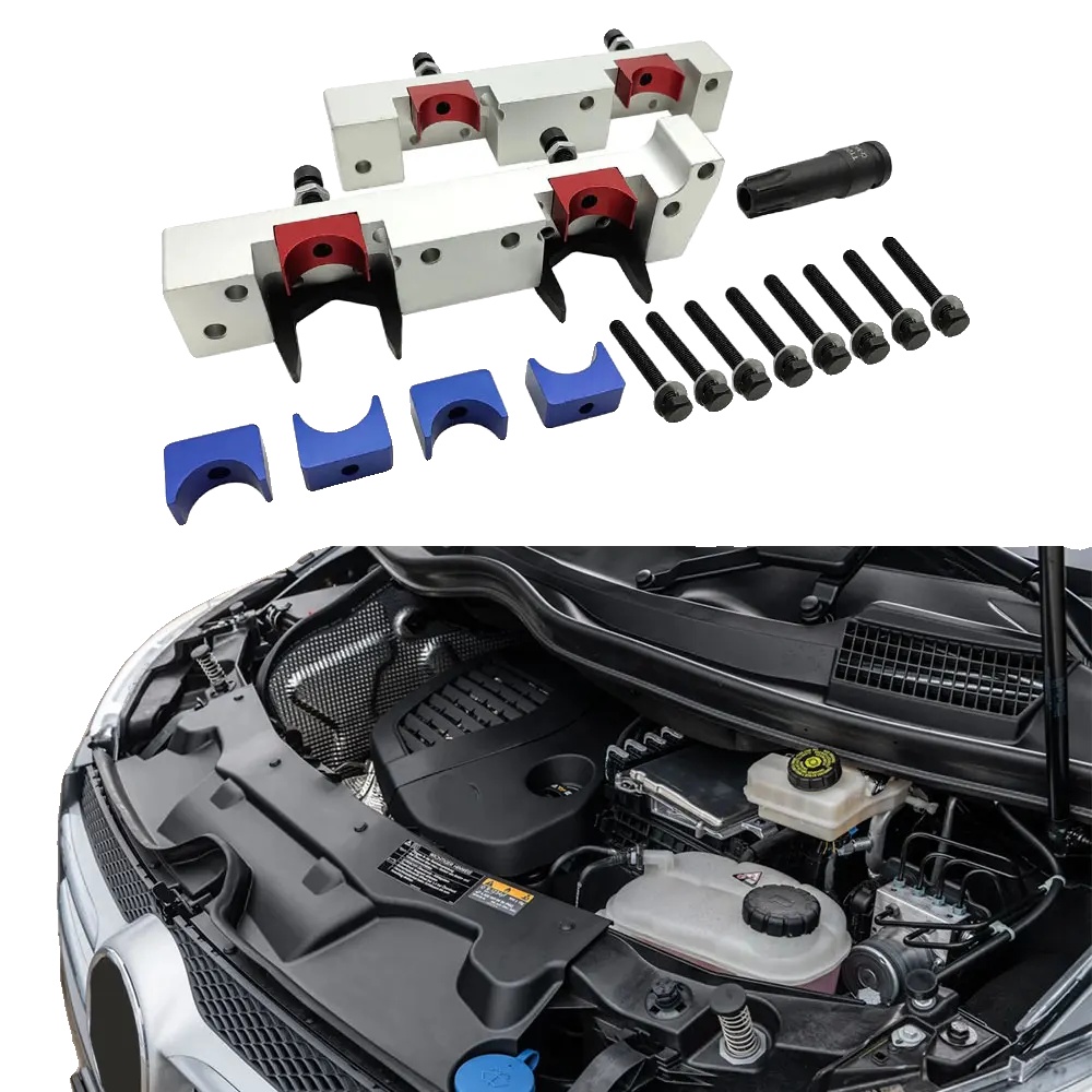 Motorsteuerwerkzeugset, Hochfester Stahl, 10 X 8 X 2 Zoll, Für Mercedes-benz M274 Motor, 2,5 Lbs, 8-teiliges Set