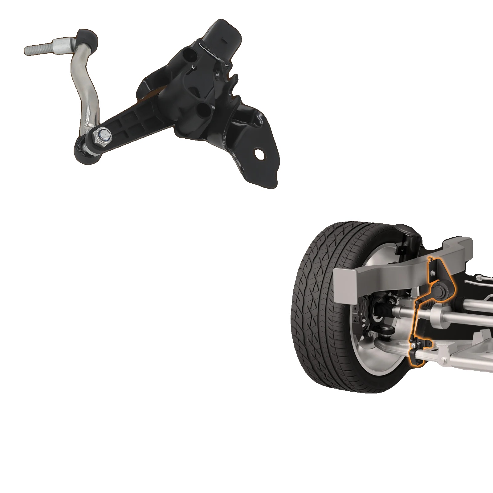 Scheinwerferhöhensensor, Kunststoffmaterial, 5 X 3 X 2 Zoll Abmessungen, Kompatibilität Mit Audi A4 Und A5 (2009-2016), Präzise Positionierung,