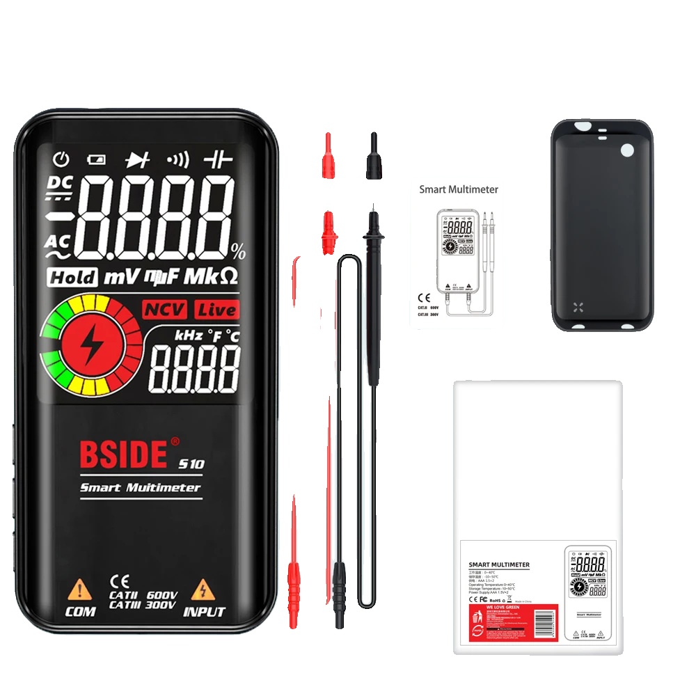Digitalmultimeter, Wiederaufladbare Batterie, Emf-detektion, Bside S10