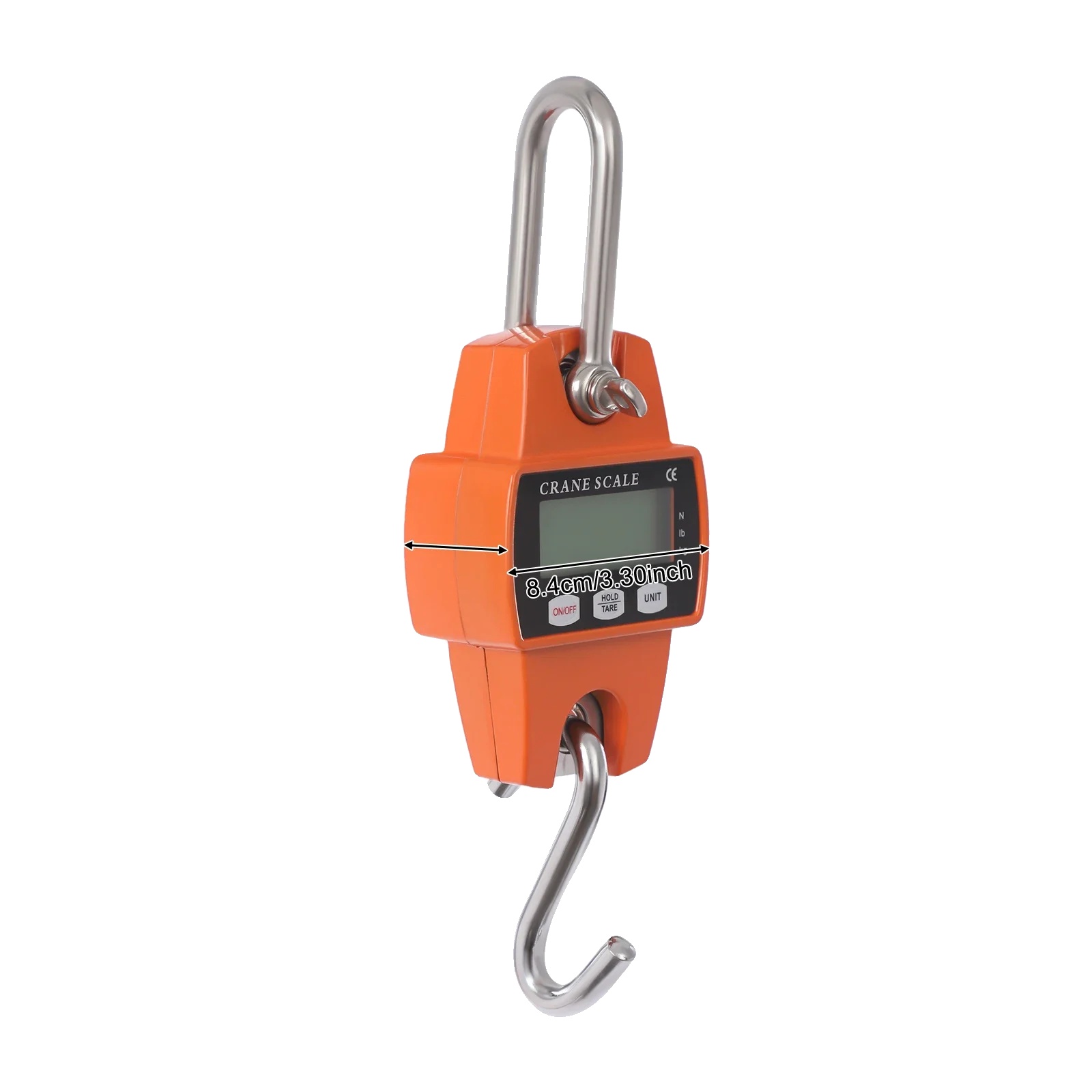 Digitale Kranwaage, Hohe Genauigkeit, Robuste Konstruktion, Orange