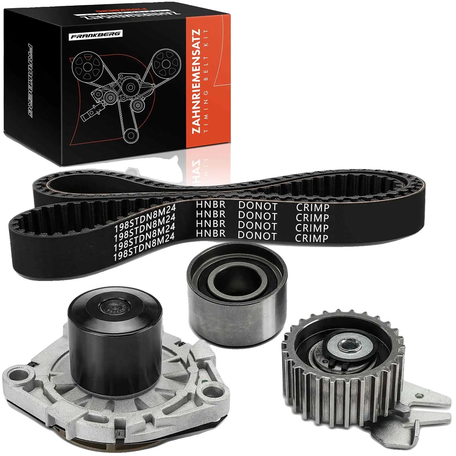 Zahnriemensatz, Hochwertiger Gummi Und Metall, Kompatibel Mit Alfa Romeo 156 932, Leistungssteigerung Des Motors, Langlebige Konstruktion,