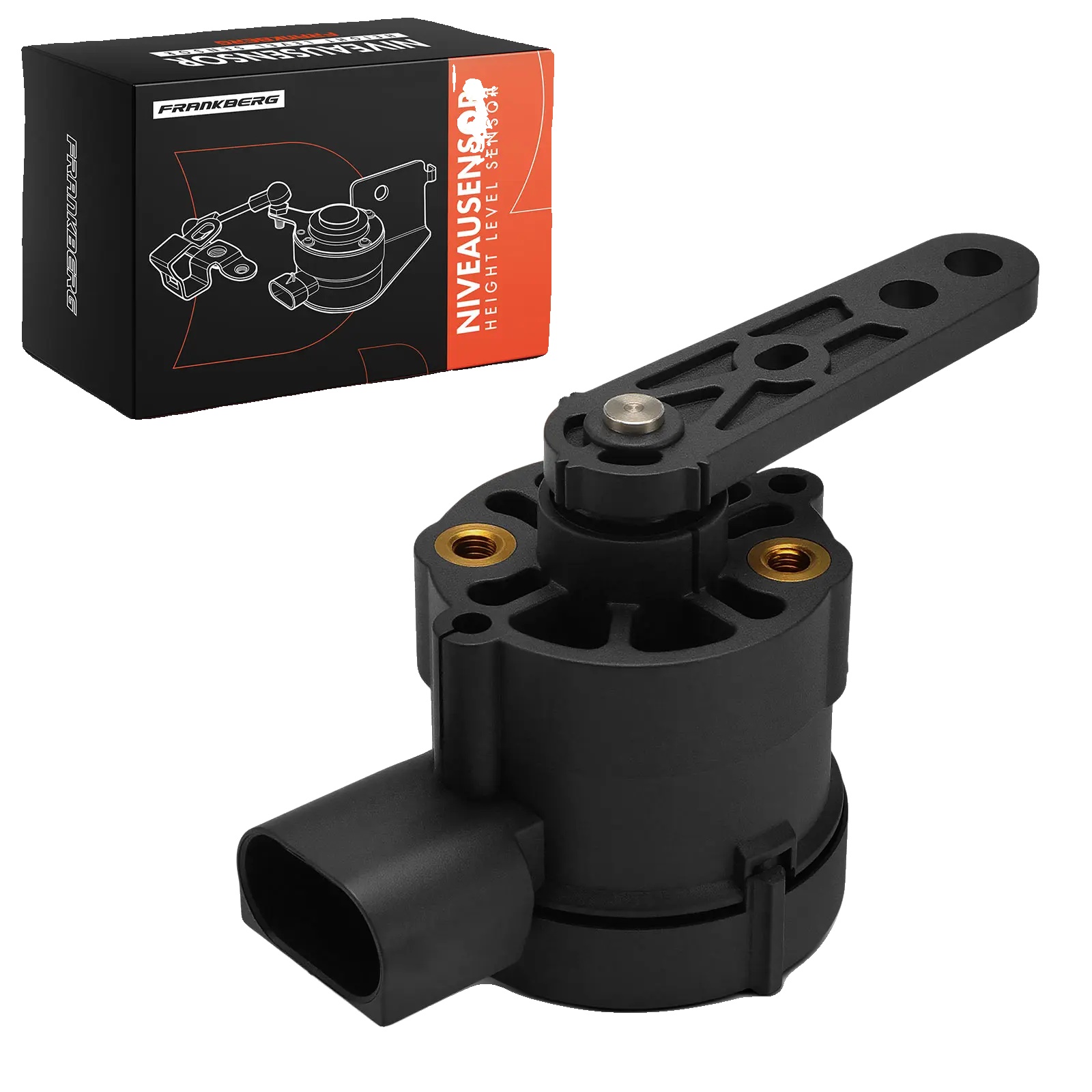 Luftfederungsniveau-sensor, Vorne Links Passend, Kompatibel Mit Mercedes-benz, 3 Anschlusskontakte, Oem-nummer 105427517, Langlebiges Material