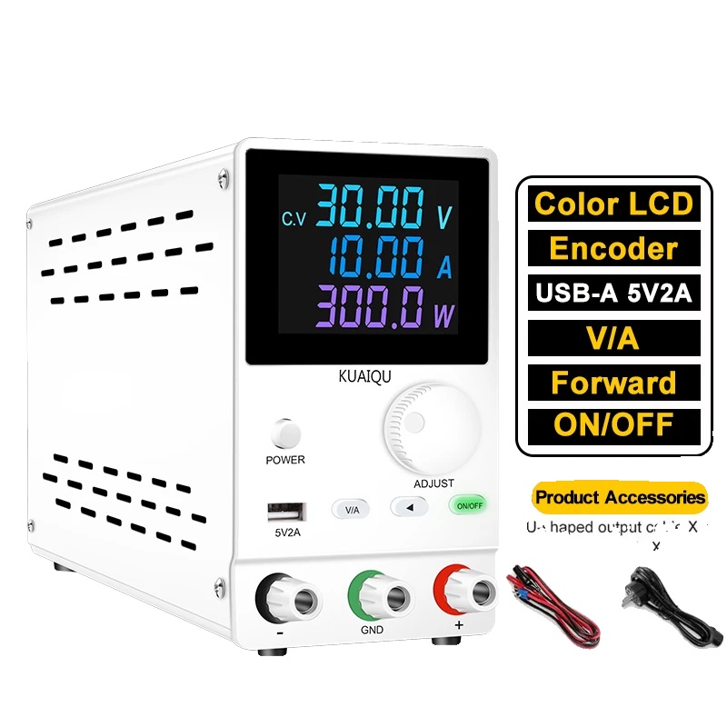 Dc-netzteil, Programmierbare Ausgabe, Usb-ladefunktion, Spps-a3010d Weiß, 30v 10a 300w-a