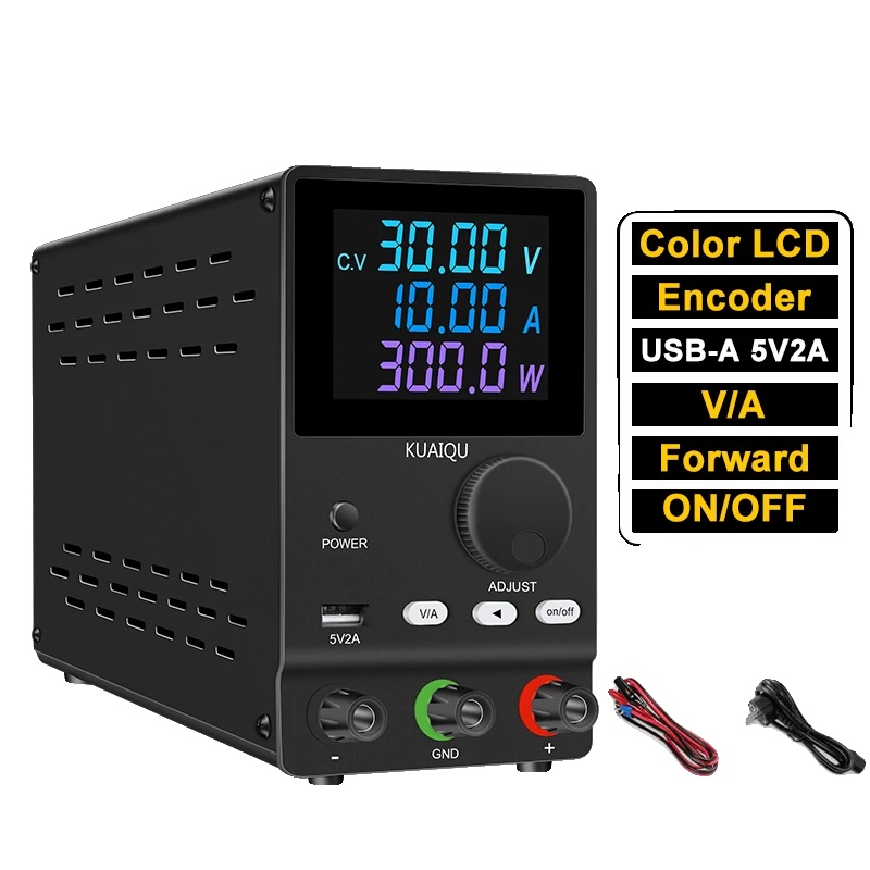 Dc-netzteil, Programmierbare Ausgabe, Usb-ladefunktion, Spps-a3010d Schwarz, 30v 10a 300w