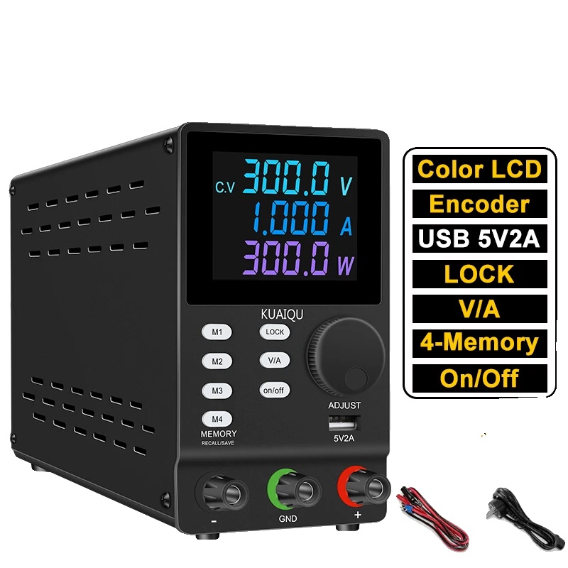 Gleichstromversorgung, Farb-lcd-display, Vier Speicherfunktionen, Spps3001d 300v 1a