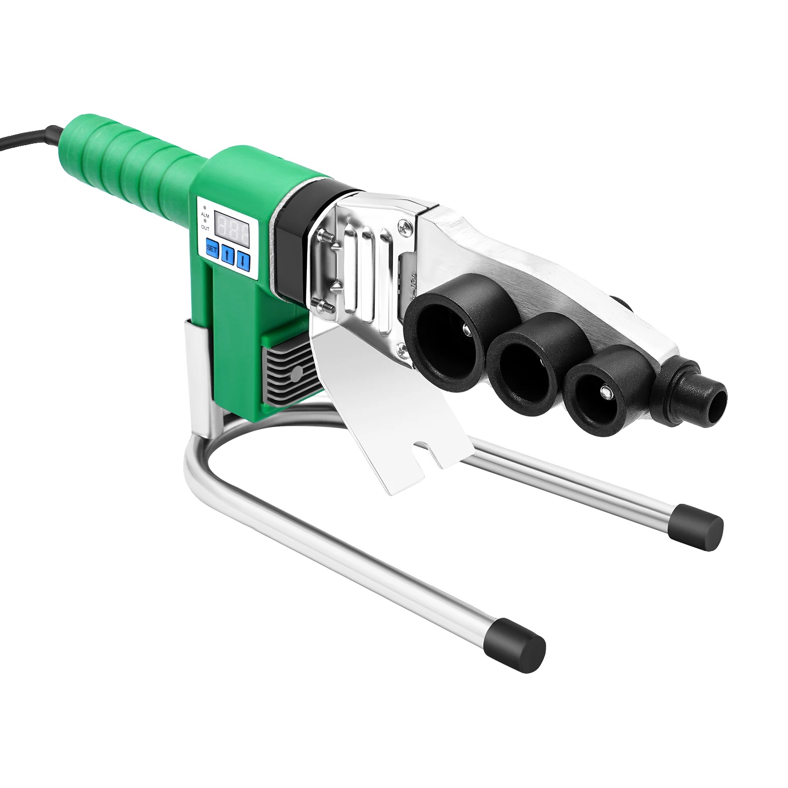 Rohrschweißmaschine, 1500w, Temperaturbereich 25-385℃/77-725°f, Abmessungen 37,5 14 15,5 Cm, Temperaturgenauigkeit 1℃/1,8℉,