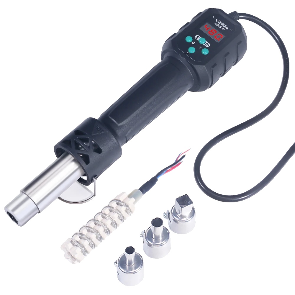 Heißluftgebläse, Einstellbare Temperatur, Led-display, 8858-iv Set2, 220v -240v Eu Stecker-a