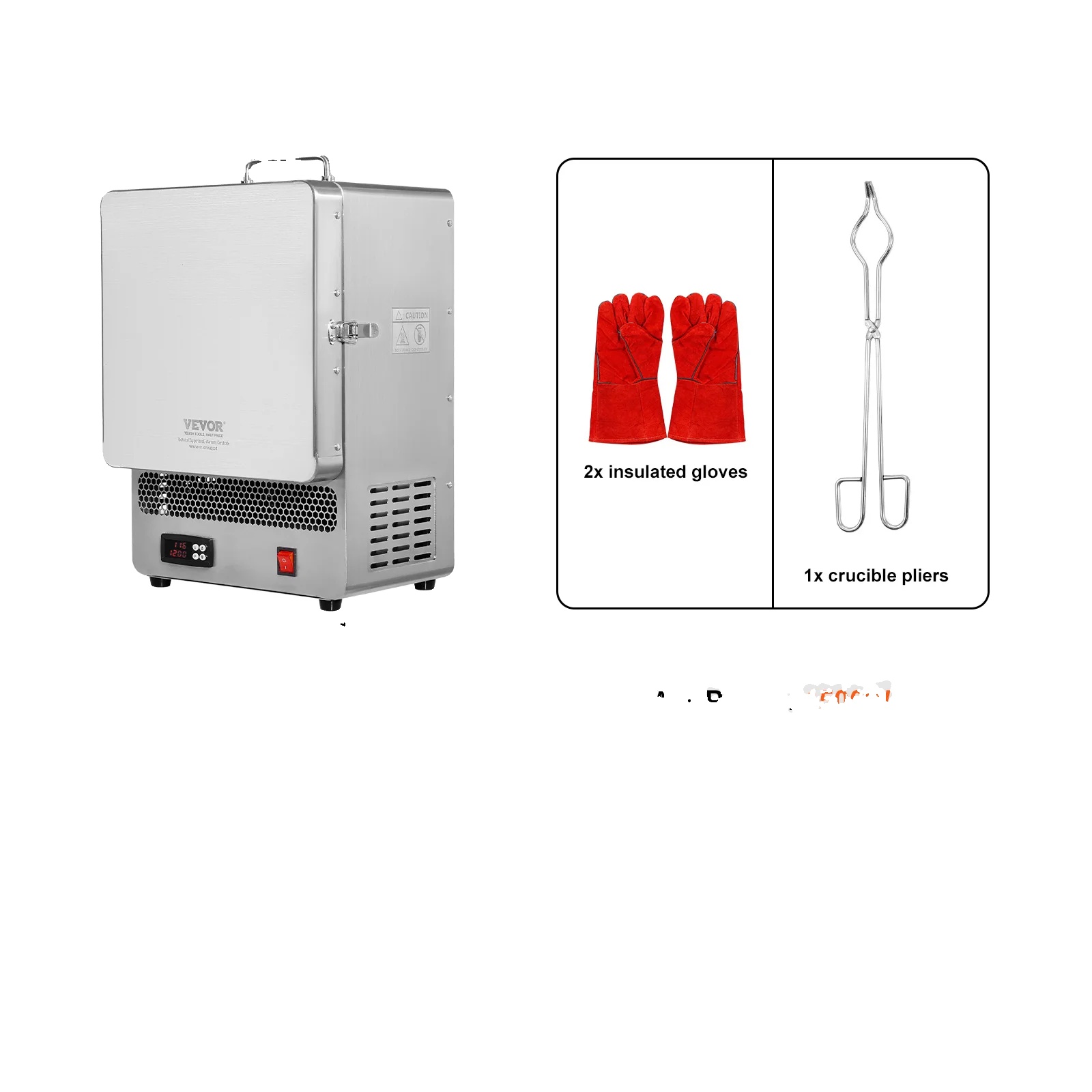 Elektrischer Schmelzofen, 1500w Leistung, Maximale Temperatur 1200°c, 1500w