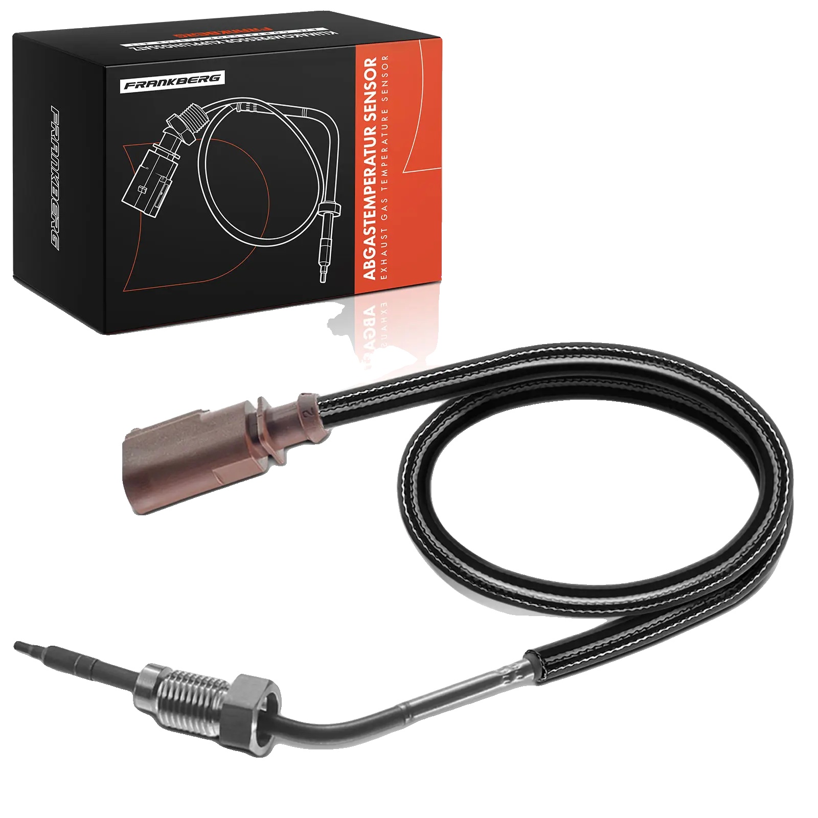 Temperatursensor, Kabellänge 710 Mm, Gewindegröße M14 X 1,5, 2 Anschlusskontakte, Braune Anschlussfarbe, Geeignet Für Automarken