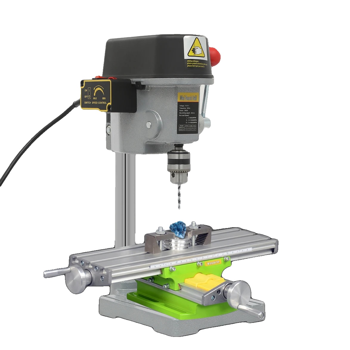 Säulenbohrmaschine, 3-gang Verstellbar, Präzisionsbohren, Eu-stecker