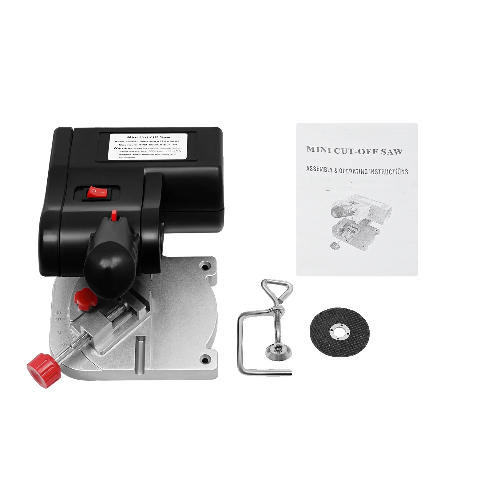 Mini-kreuzschnitt-gehrungssäge, Verstellbarer Schiebetisch, Hochgeschwindigkeits-schneiden, Schwarz, 100v-240v Eu-stecker