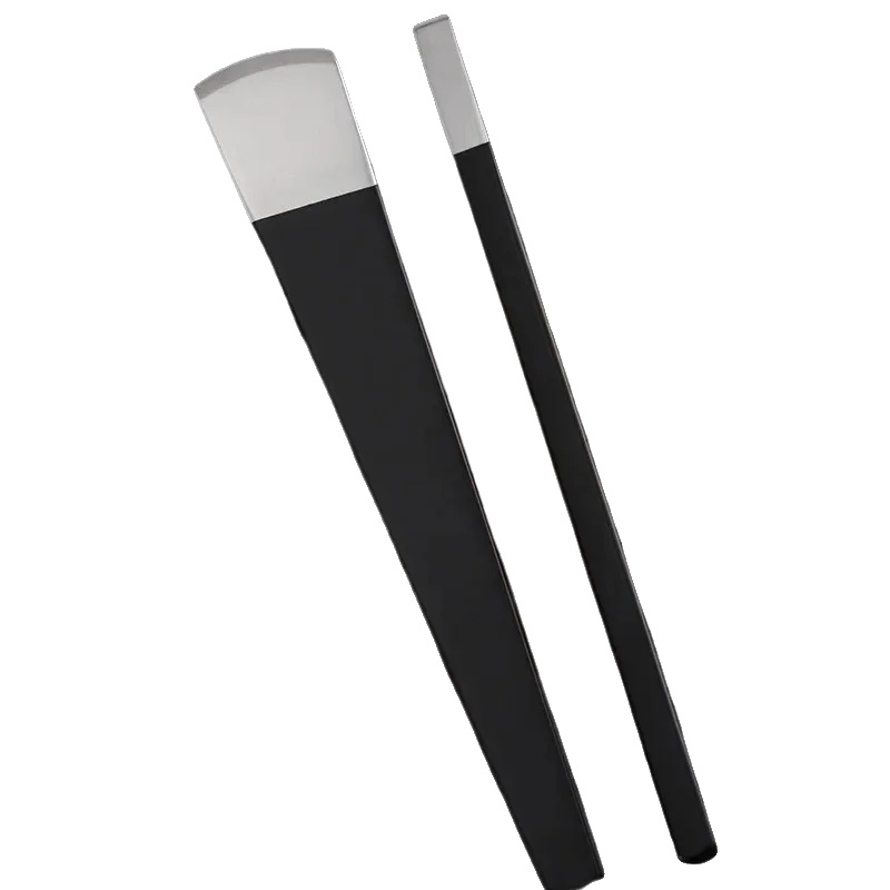 Lederdünnungsmesser, Flache Klinge, Runde Klinge, 2stück