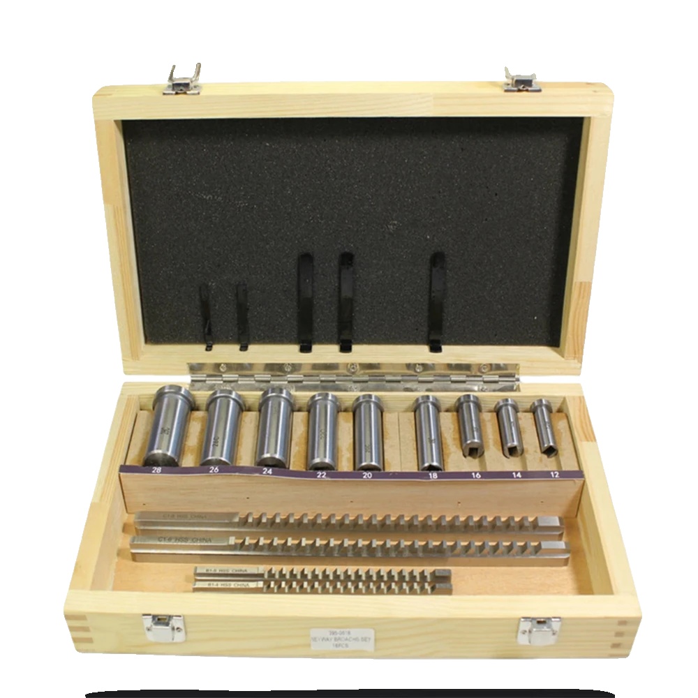 Schlüsselnutfräser Set, 18 Teile, Hochgeschwindigkeitsstahl, Größen: 4mm Bis 8mm, Schnittlänge: 19/64 Bis 25/64 Zoll, Schlüsselbreite: 4,01 Bis 8,01mm