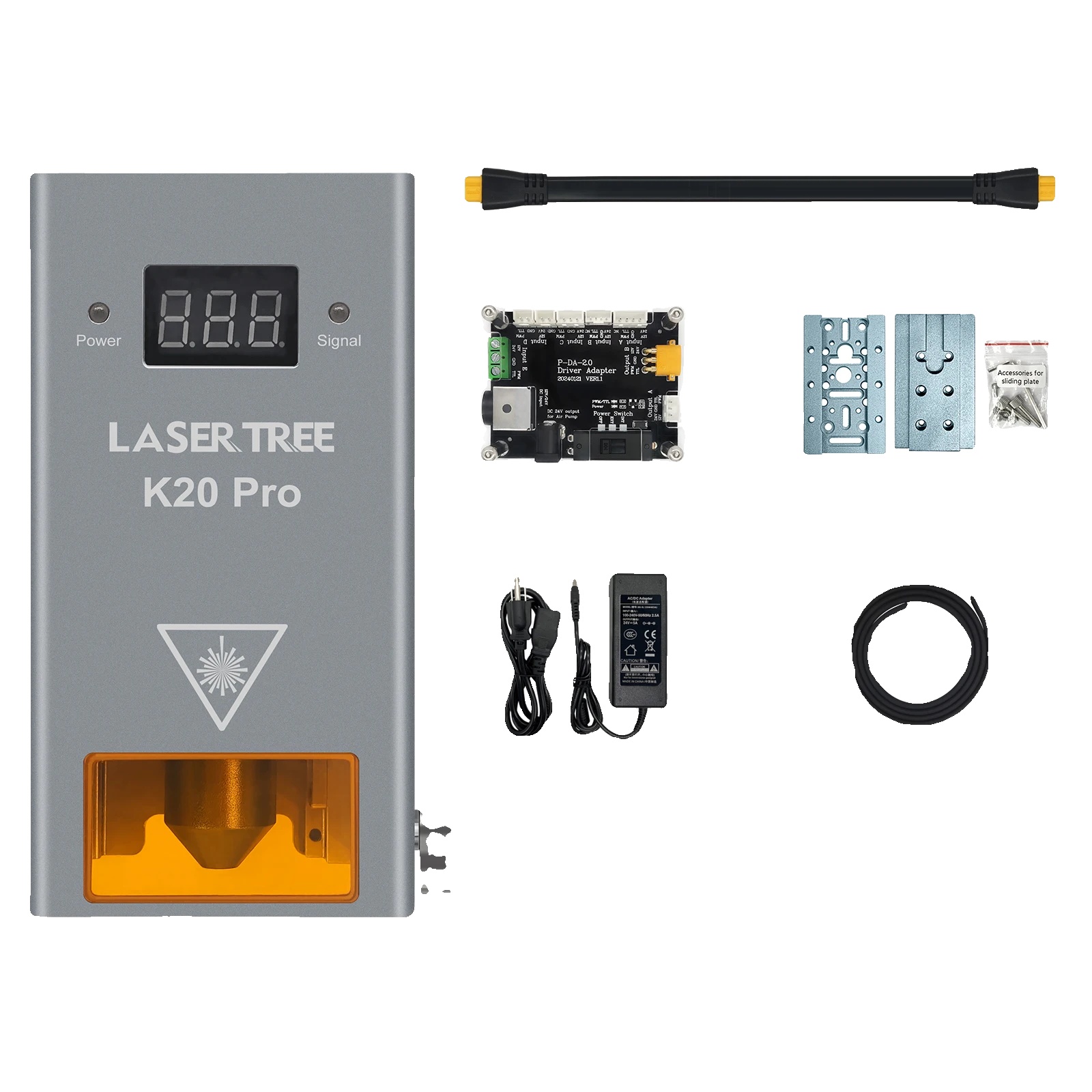 Laser-modul, 30w Leistung, Luftunterstützungssystem, 20w-pro-eu Stecker, 24v