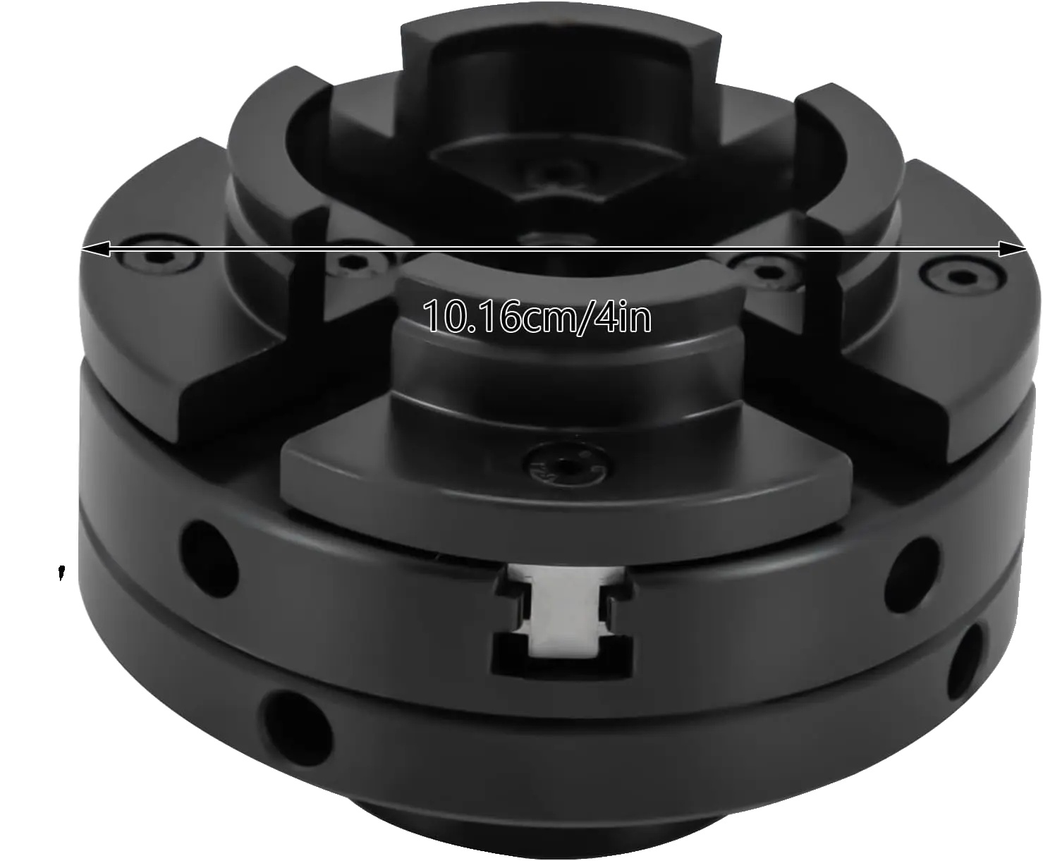 4-backenfutter, Selbstzentrierendes Design, Präziser Spannbereich, Schwarz