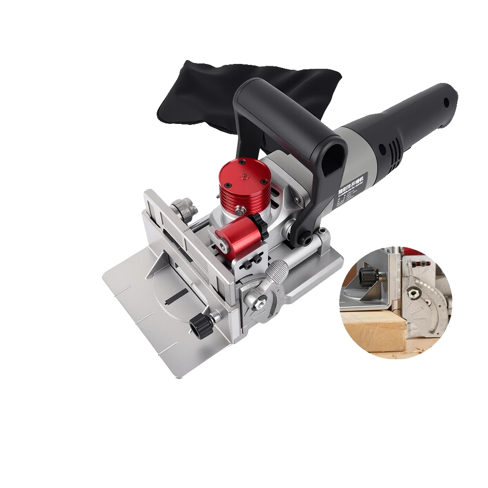 Lamello Tenonmaschine, 1150w Leistung, 11600 U/min Geschwindigkeit, 8-18mm Tiefeneinstellungen, 90° Winkelverstellung, 100mm Blattdurchmesser