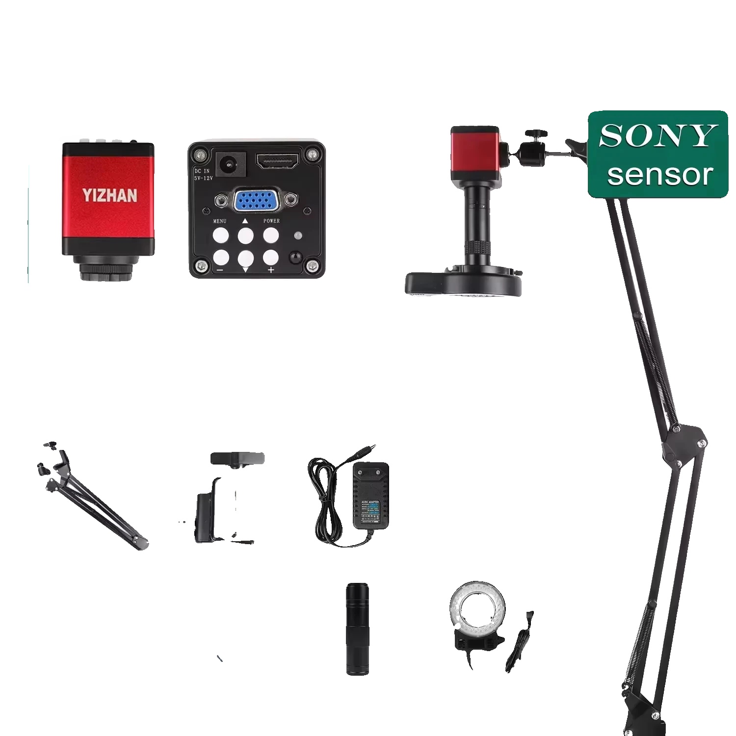 Digitalmikroskop, 500-fache Vergrößerung, Hohe Auflösung, 13mp Hdmi Vga Imx323