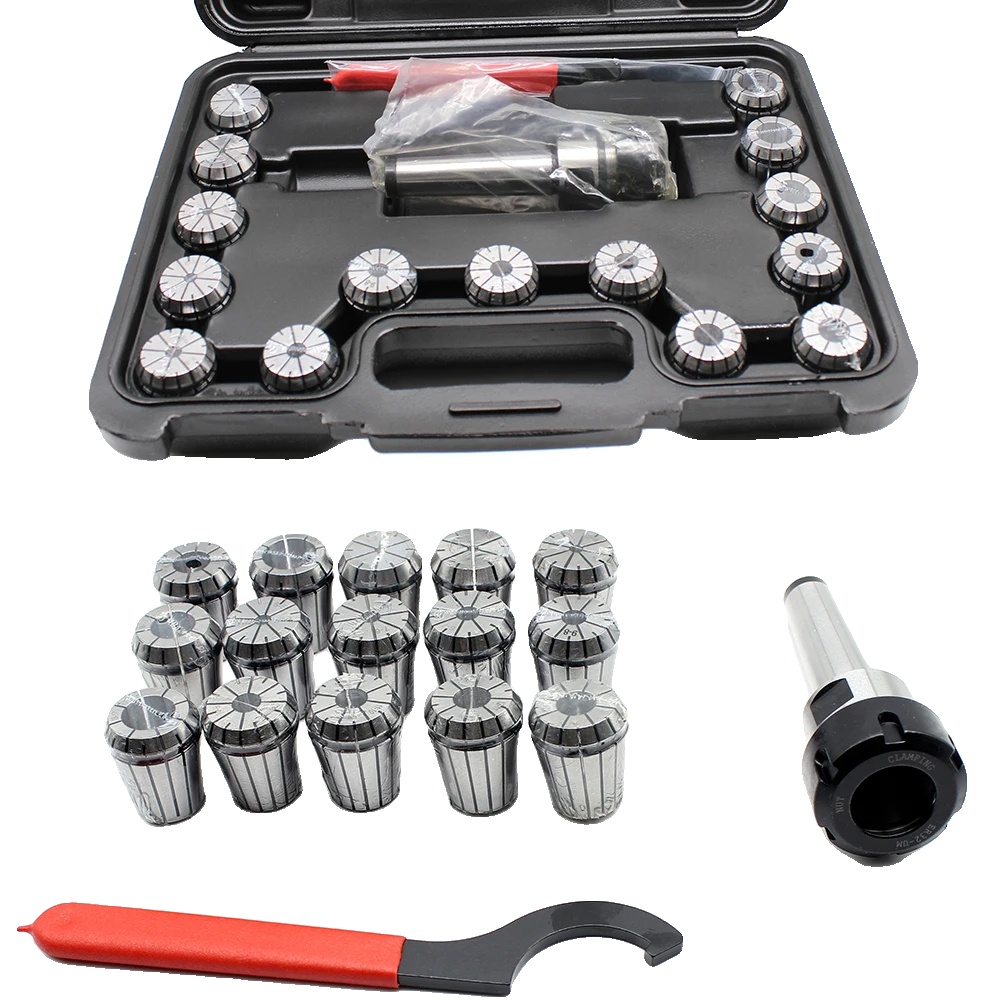 Mt3 Er32 Spannzangenfutter, 1-20 Mm Spannbereich, Metallkonstruktion, 15-teiliges Spannzangen-set