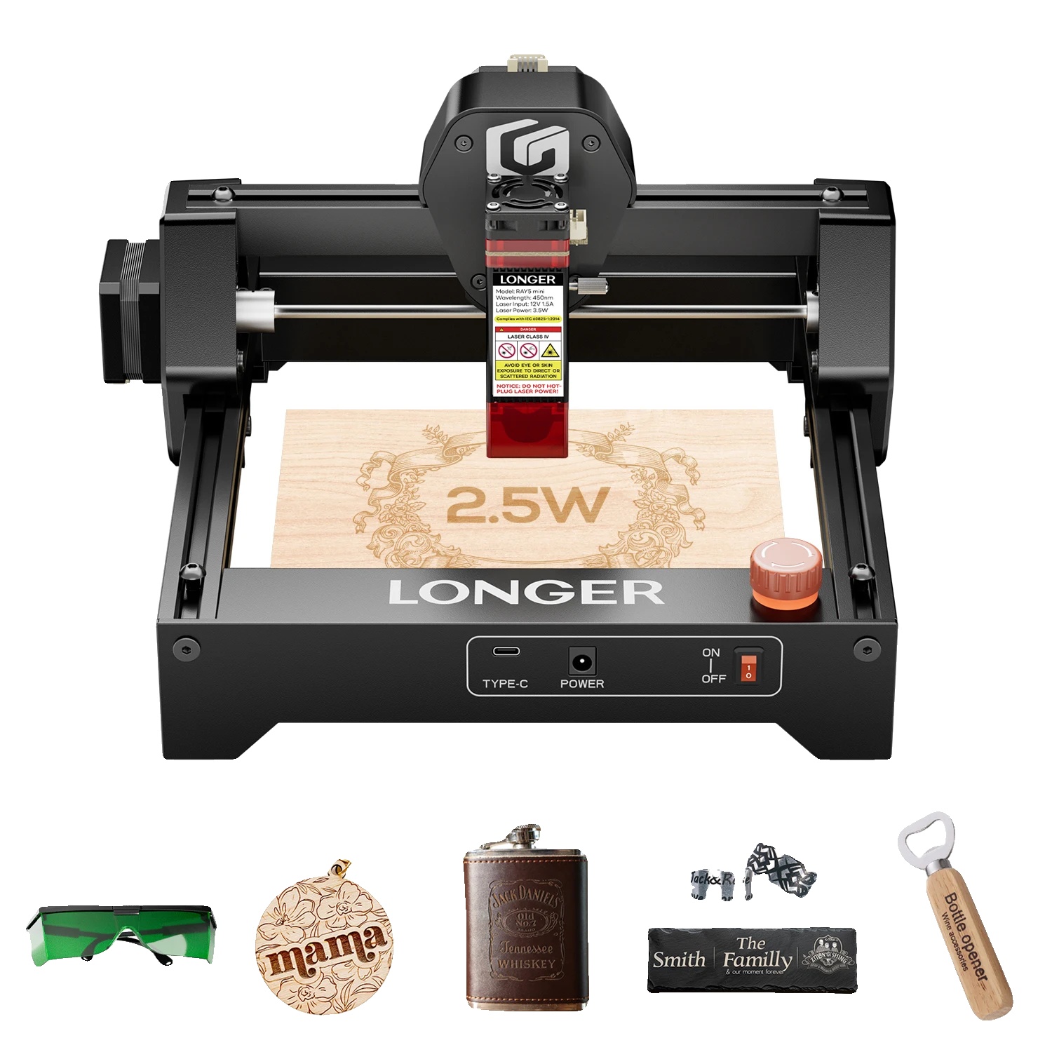 Lasergravurmaschine, Hohe Geschwindigkeit, Kompaktes Design, 2.5w Lasergravierer, Eu