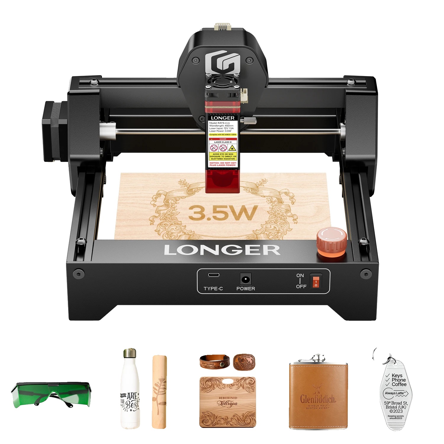 Lasergravurmaschine, Hohe Geschwindigkeit, Kompaktes Design, 3.5w Lasergravierer, Eu-a