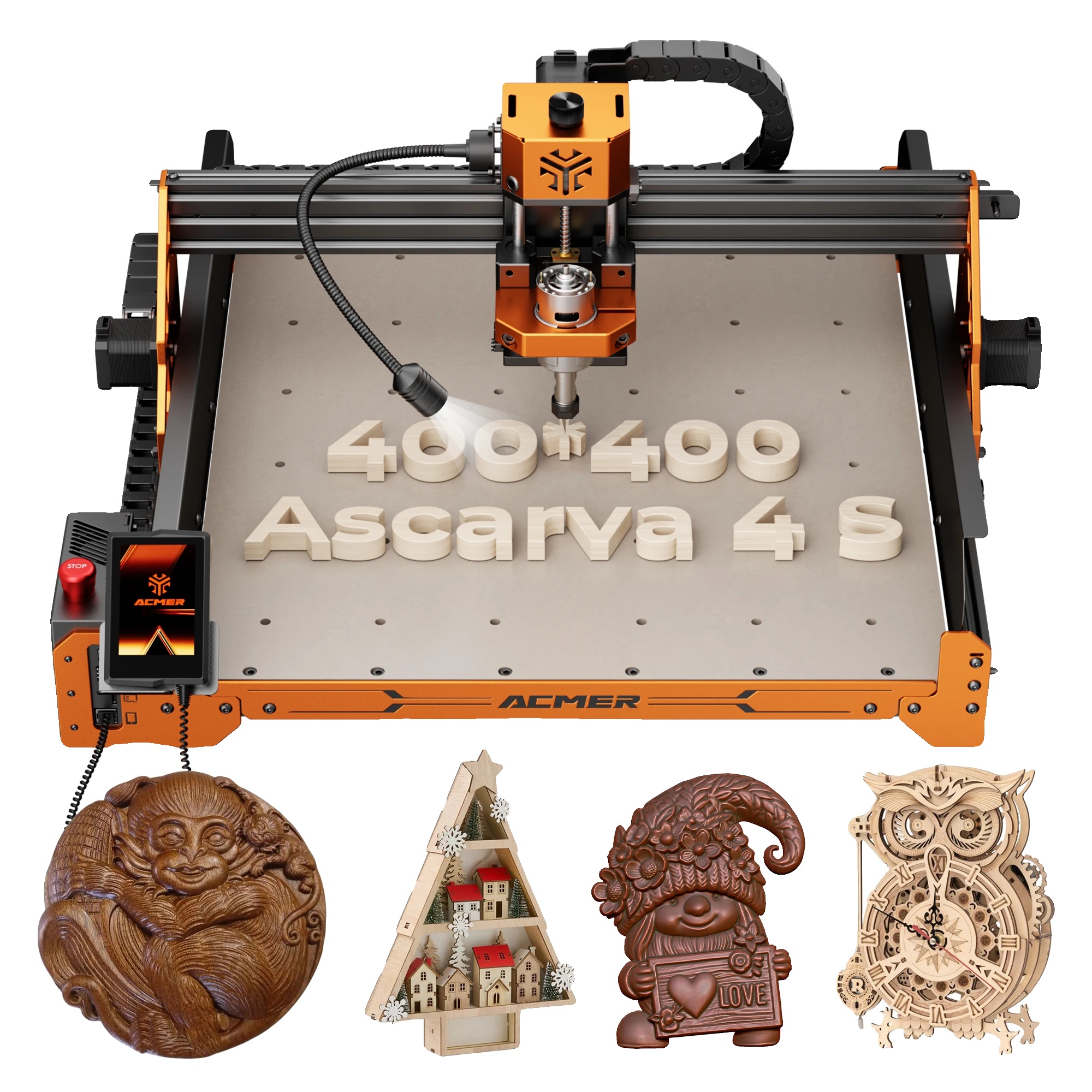 Cnc-fräsmaschine, Touchscreen-steuerung, Hochpräzise Technik, 70w Cnc 4 S, Eu-stecker, 70w