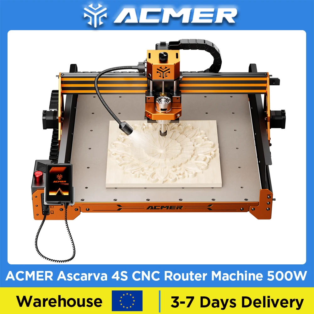 Cnc-fräsmaschine, Arbeitsbereich 400x400x80mm, Maximale Gravurgeschwindigkeit 1000mm/min, Maximale Bewegungsgeschwindigkeit 5000mm/min, Gesamtleistung