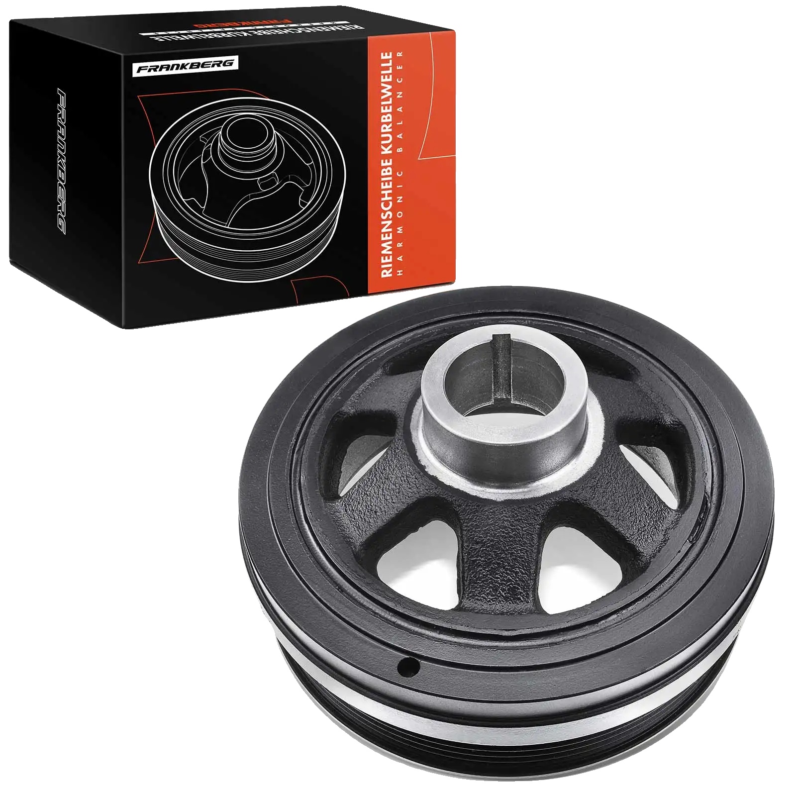 Riemenscheibe Kurbelwelle, Durchmesser 160 Mm, Breite 81 Mm, Kompatibilität: Mercedes-benz W203 W204 S203 S204 W211 S211 R171, Anzahl Der Rillen 6,